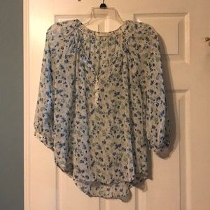 Chiffon floral print top